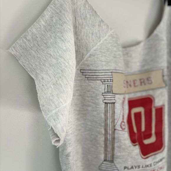 Vintage 80s Discus Athletic Sweatshirt OU Oklahoma Sooners Football Medium USA - Picture 5 of 16